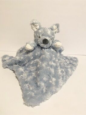 Blankets & Beyond Blue Puppy Dog Wolf Lovey Swirl Security Blanket Swirly Baby